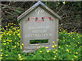NY7158 : Sign for Coanwood Friends' Meeting House by Mike Quinn