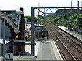 Platform extension work at Bishopton