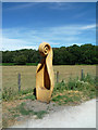 TF2264 : Spa trail sculpture and Highall Woods by Tom Presland