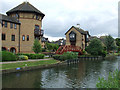 Riverside housing by the Stort Navigation