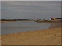 TF9145 : Wells next the Sea: beach and The Run, looking towards the RNLI station by Keith Salvesen
