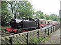 Train in Hawes Railway station