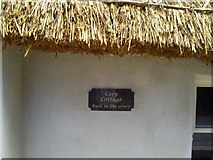 O1656 : Plaque, Thatched Cottage, Co Dublin by C O'Flanagan