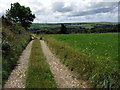 Farm track and footpath