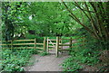 TQ3728 : Kissing gate on the footpath to Horsted Keynes by N Chadwick