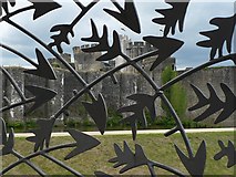 ST1586 : Caerphilly Castle through a shower of arrows by Robin Drayton