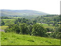 The valley of the River South Tyne south of Featherstone Castle