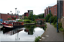 SJ9698 : Stalybridge:  Huddersfield Narrow Canal:  Bridge 99a by Dr Neil Clifton
