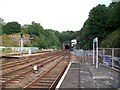 View NNW towards the Bangor signal box and the mouth of the west tunnel