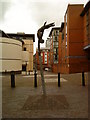 Sculpture by the Worcester and Birmingham Canal