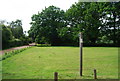 Footpath signpost, Budd