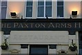 Paxton Arms: Victorian writing over the side door