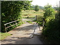 Newport : improvised bridge alongside former canal