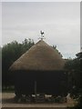 Thatched barn of Court Lodge