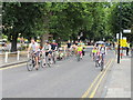 Ealing Skyride - cyclists on traffic-free streets