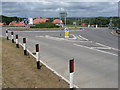 New roundabout for new housing estate on the outskirts of Uckfield