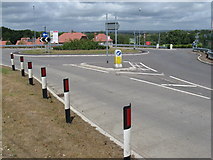 TQ4819 : New roundabout for new housing estate on the outskirts of Uckfield by Dave Spicer