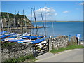 Dinghy park at Lower Porthpean