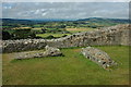 View to the north from Montgomery Castle