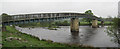 NY9724 : Beckstones Wath Footbridge over the River Tees by Les Hull