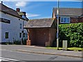 Bus shelter on B4555 road