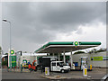 BP filling station on Manor Circus