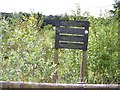 Information board at site of Newton Lock