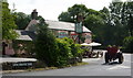 The Nettle pub and an old tractor