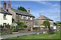 Houses by Blisland Village Green