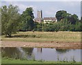 Brampford Speke from across the Exe