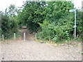 Public footpath near Rush Green Roundabout