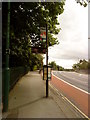 Bus stop on Derby Road in Lenton