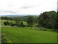 View across the gardens of the old monastery at Prinknash