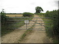 Private road at Long Marston