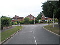 Looking from Geddes Way into Pulens Crescent