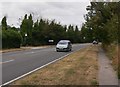 The A24 entering Findon from the south