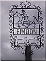 Village sign at Findon