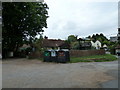 Recycling bins behind The Selborne Arms