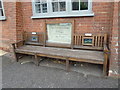 Protected foundation stone in Selborne High Street