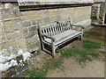 SU8432 : St Mary's, Bramshott - seat in the churchyard by Basher Eyre