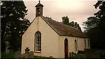 NH8305 : Insh Church by Eleanor Miller