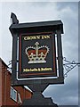 Crown Inn (closed) (3)  - pub sign, 66 Bransford Road, St. John