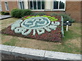 Flowerbed outside Farnham Police Station