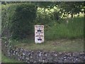 Very old signpost on the A81