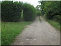 Footpath junction near Hurst Farm