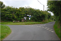 SN3554 : Road junction in Blaencelyn by Nigel Brown