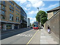 Bus stop in Lambeth Road