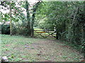 Gated rear entrance to Shambles Cottage on Steep Road