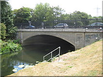 TQ4188 : River Roding: Red Bridge in Redbridge by Nigel Cox