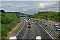 M25 at Merstham, looking west